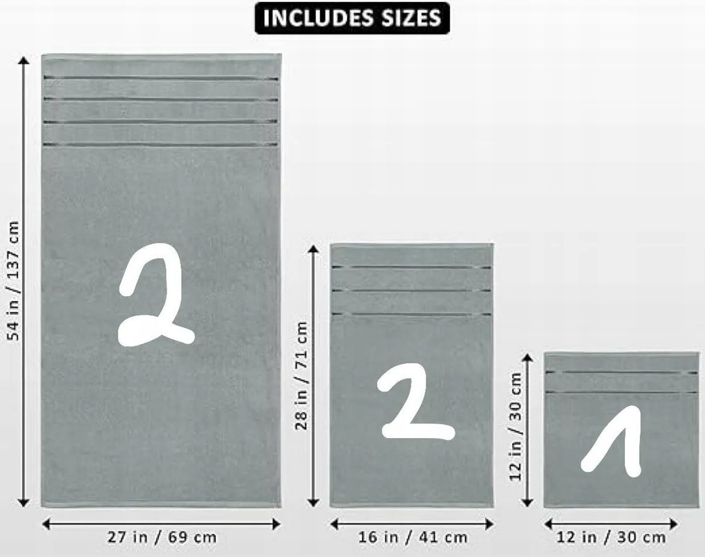 Utopia Towels 8 db-os luxus szett