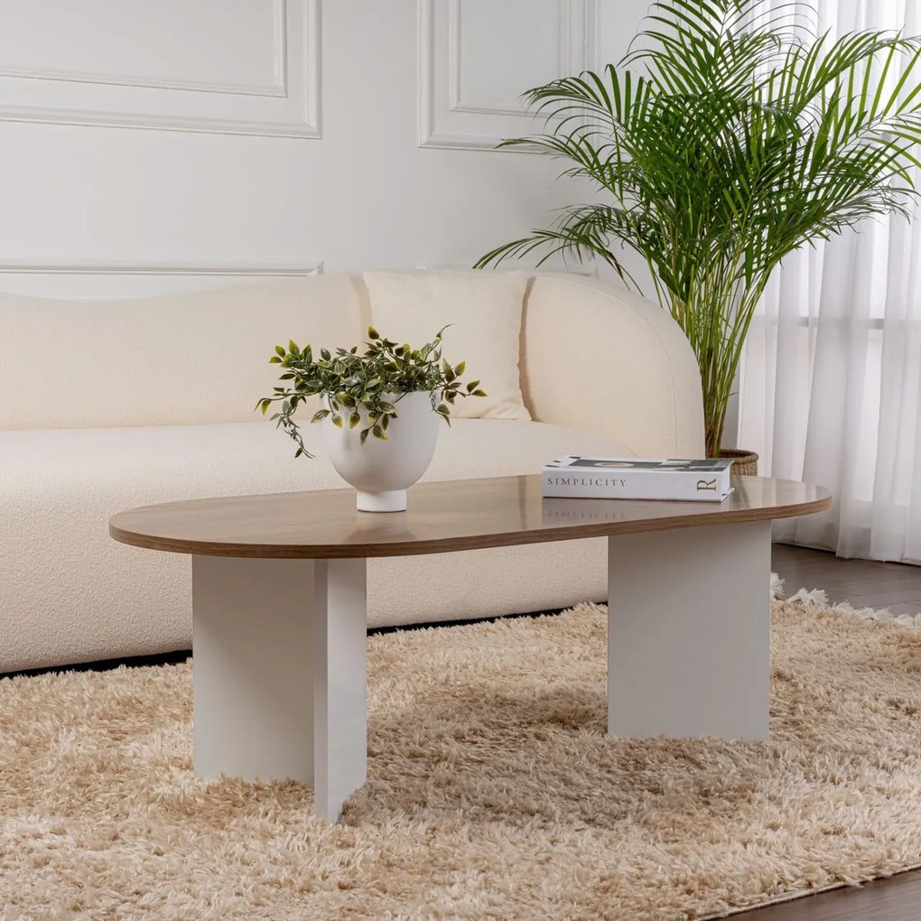 Konferenciaasztal Sable Walnut White