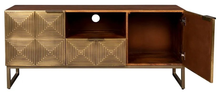 Aranyszínű mangófa TV-állvány 40x60 cm Volan – Dutchbone