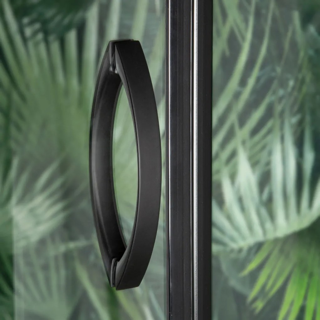 Splash Black 90 íves zuhanyabin zuhanytálcával