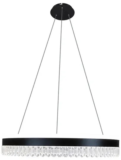 LED dimmelhető függeszték kábellel LED/80W/230V 3000-6500K fekete + DO