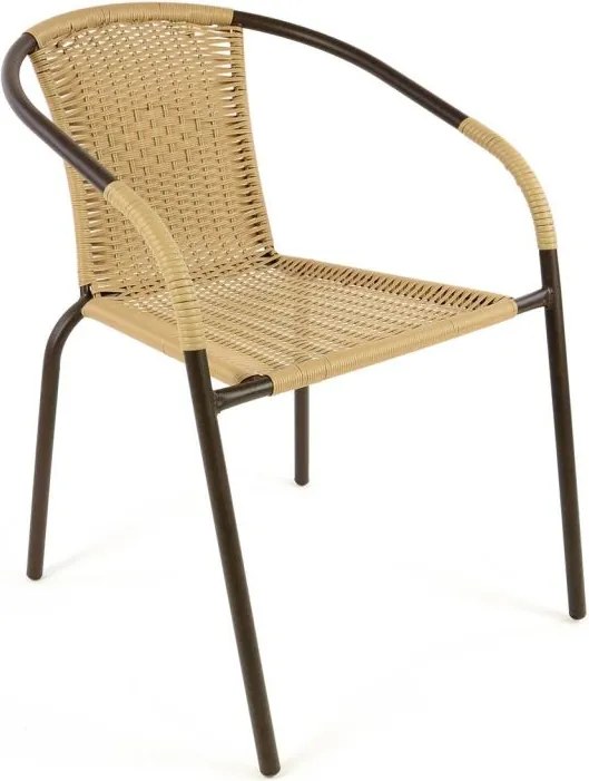 GARTHEN Kerti bisztró szék egymásra rakható bézs