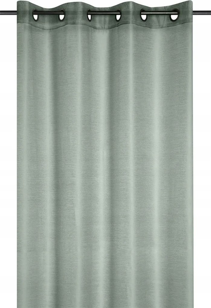 Kész függöny Linwood 140x260 zöld fényes fátyol Glam átvezető ablakhoz