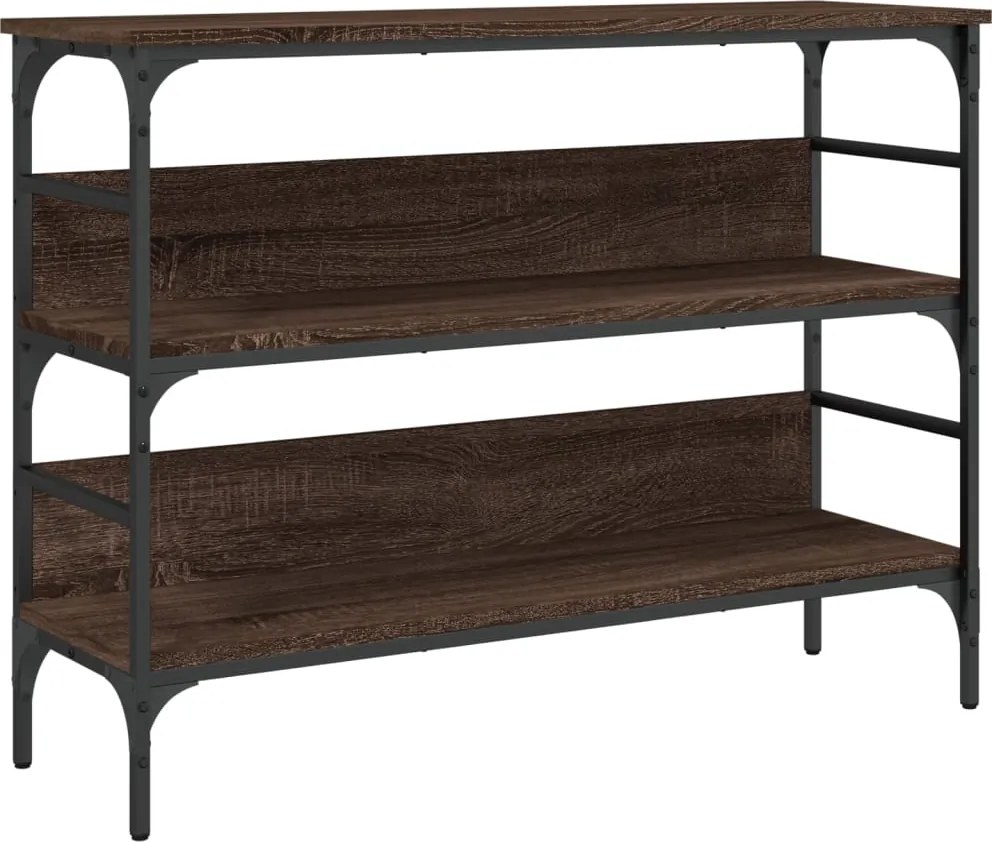 vidaXL barna tölgyszínű szerelt fa tálalóasztal 100 x 32 x 75 cm