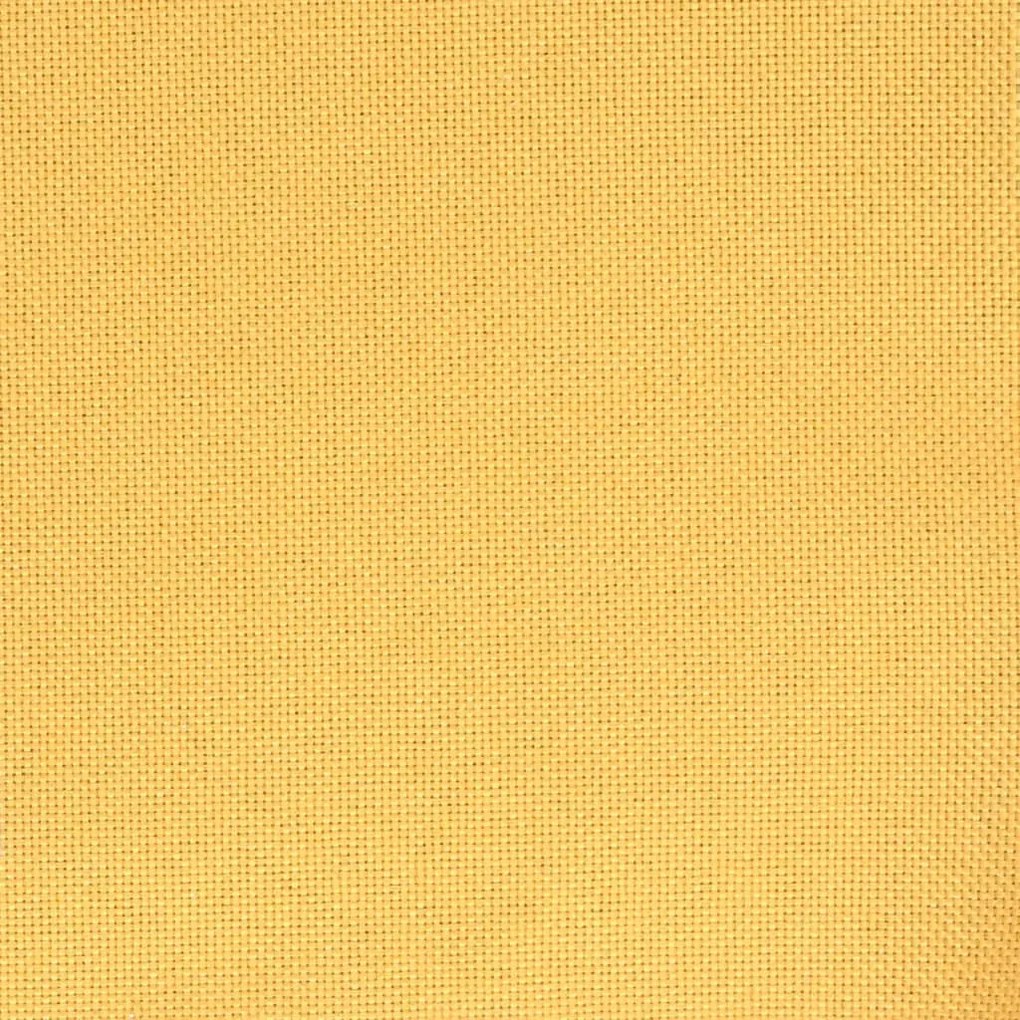 mustársárga szövetborítású forgó étkezőszék