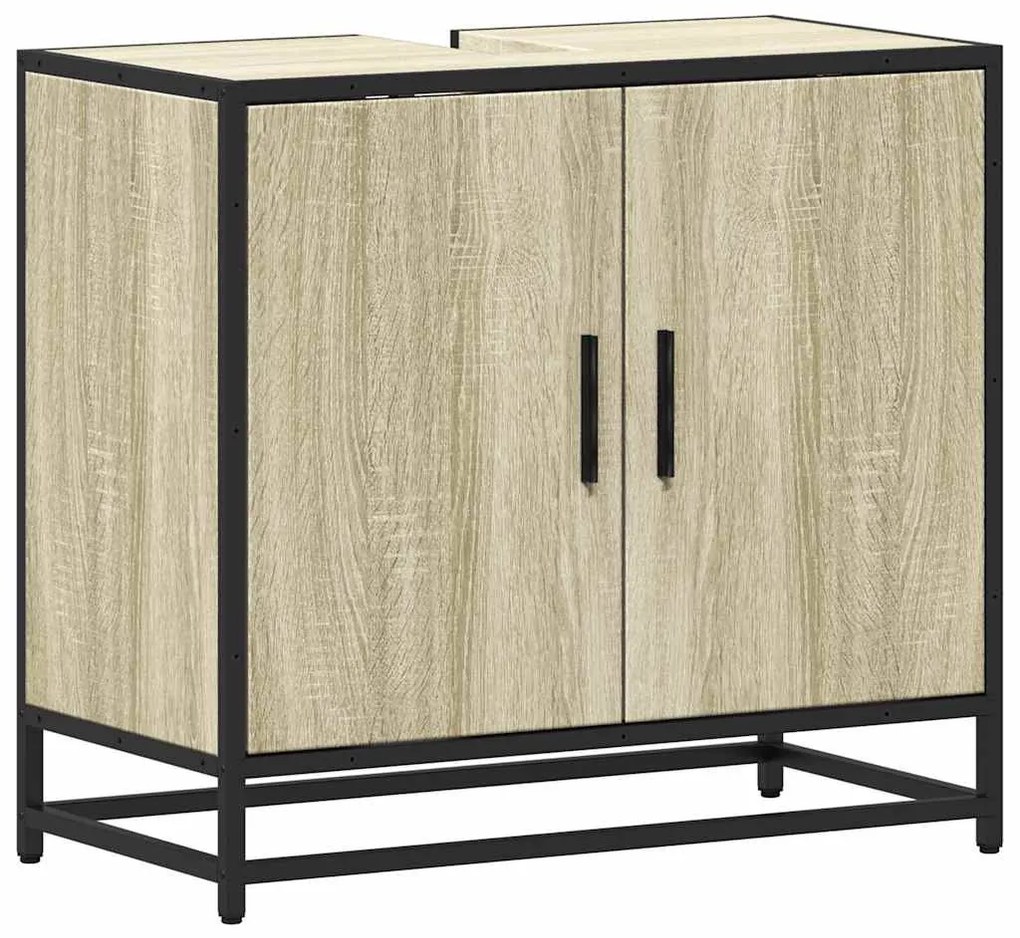 sonoma tölgyfa fürdőszobai mosdószekrény 65 x 33 x 60 cm