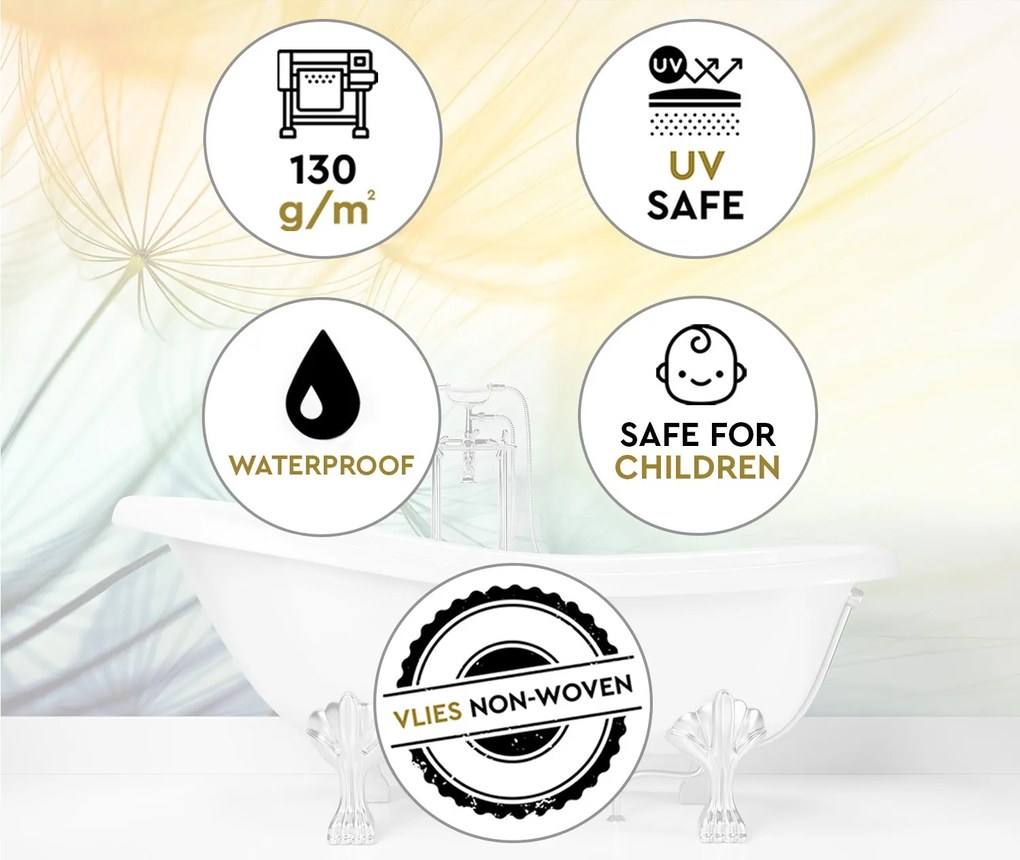 Gario Fotótapéta Színes pitypang Anyag: Vlies, Méret: 350 x 245 cm