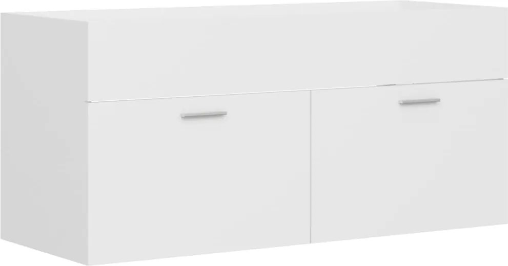 vidaXL fehér szerelt fa mosdószekrény 100 x 38,5 x 46 cm
