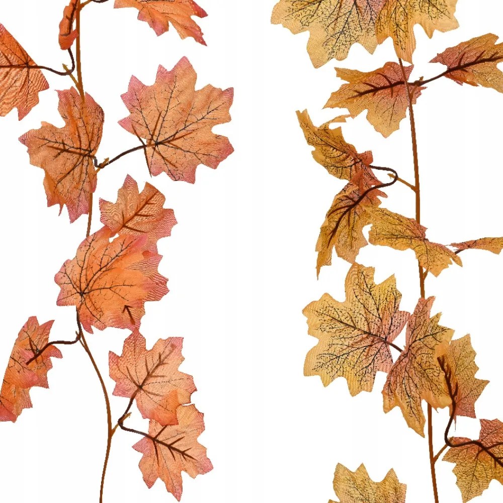 Műlevél girland juharlevél őszi dekorációs 175cm