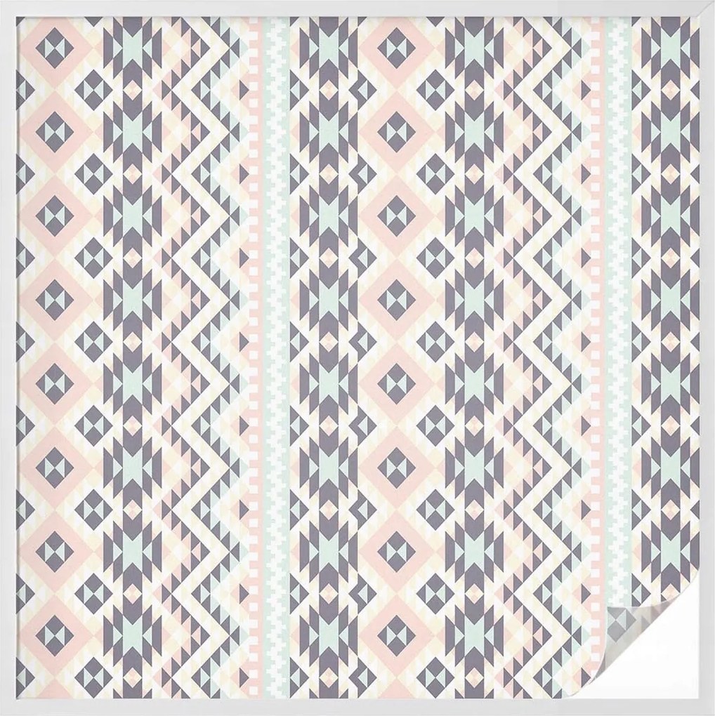 Ablakfólia öntapadós adatvédelem Pasztell geometria 100x100