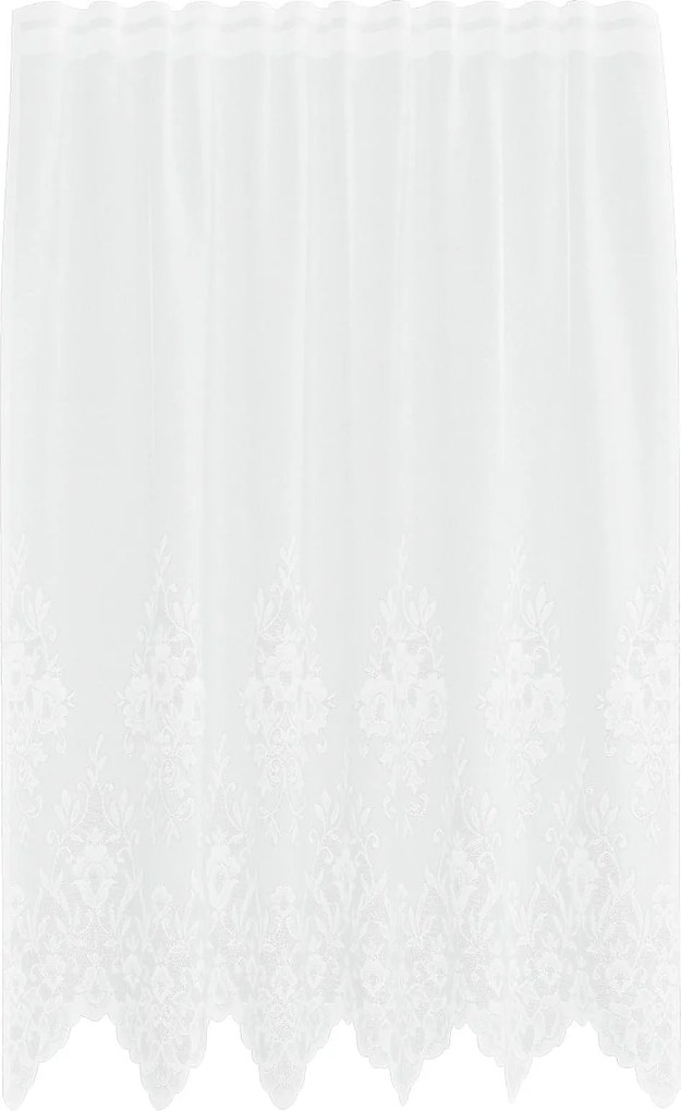 vidaXL Csipkés Függöny függönyökkel Fehér 150 x 160 cm Poliészter