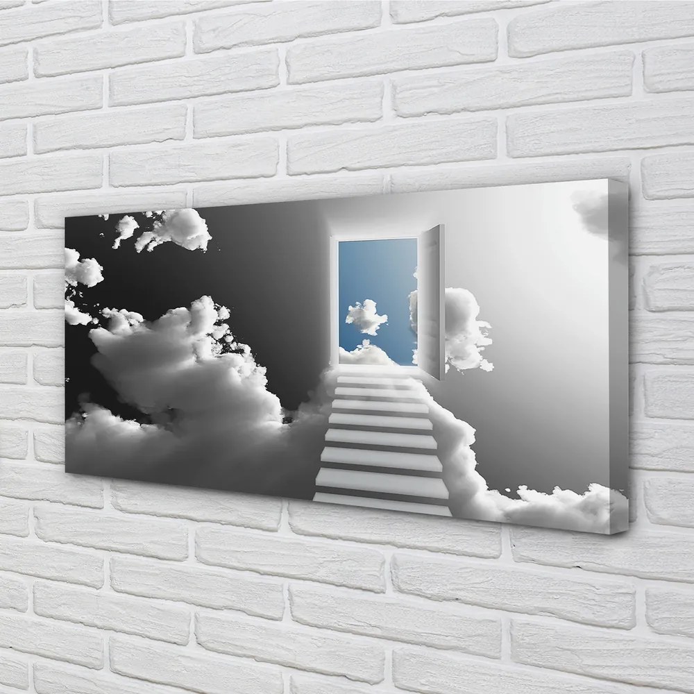 Canvas képek Sky lépcsőház ajtó 100x50 cm