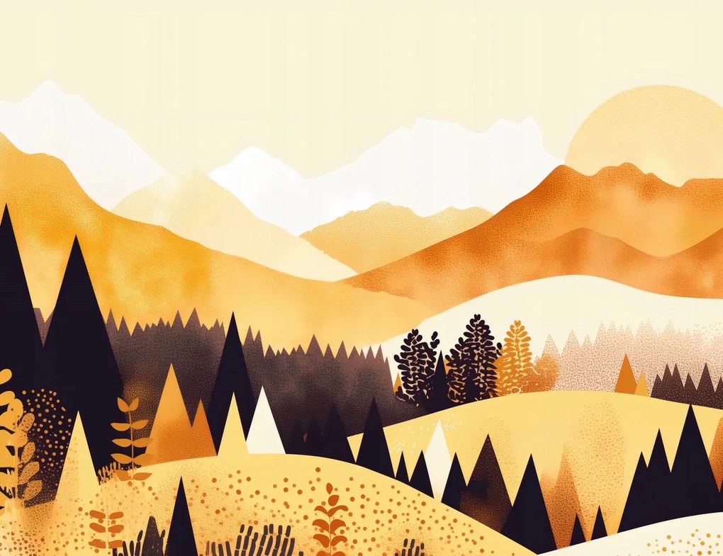 Poszter 65x50cm Arany Nyugat virágzásban