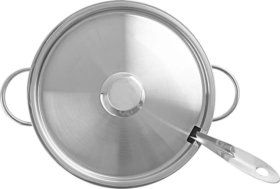 Ezüstszínű rozsdamentes acél tál ø 26 cm – Orion