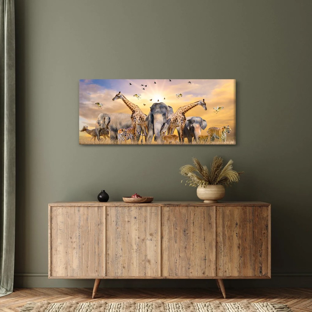 Kép - Afrikai állatok (120x50 cm)