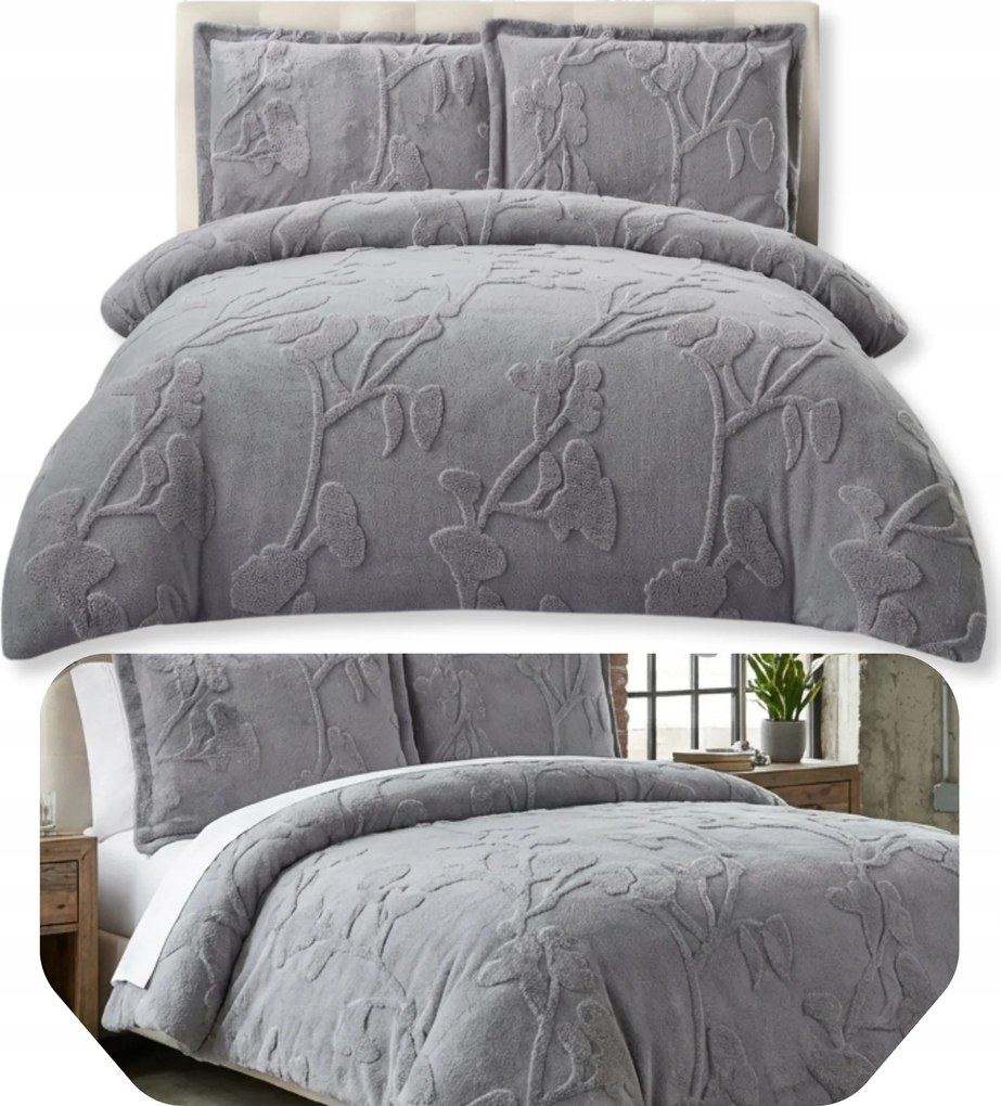 Ágyneműhuzat Maci 160x200 +2x70x80 cm Flanel strukturált szett Puha 3D