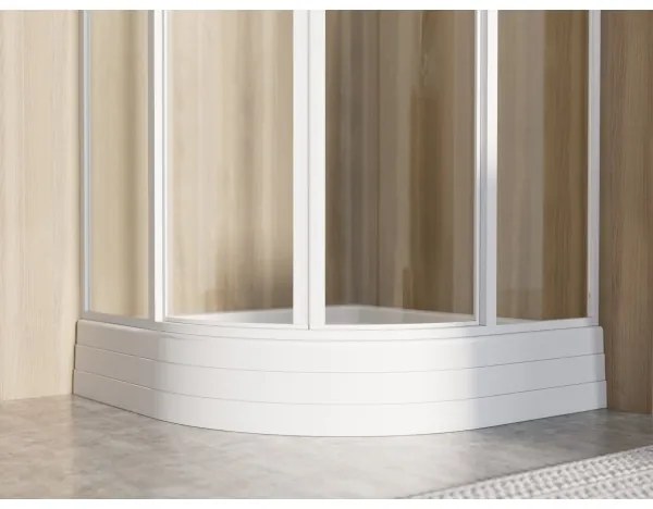 Ravak A207001120 - RONDA negyedköríves zuhanytálca, 90x90 cm, fehér