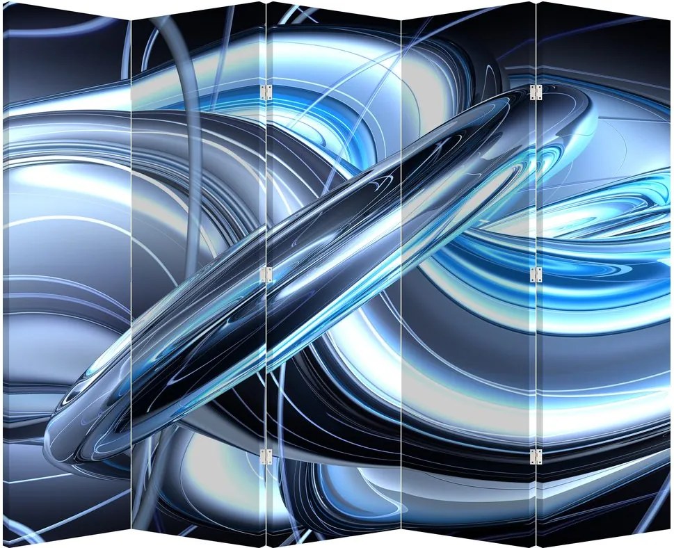 Paraván - Kék absztrakció (210x170 cm)