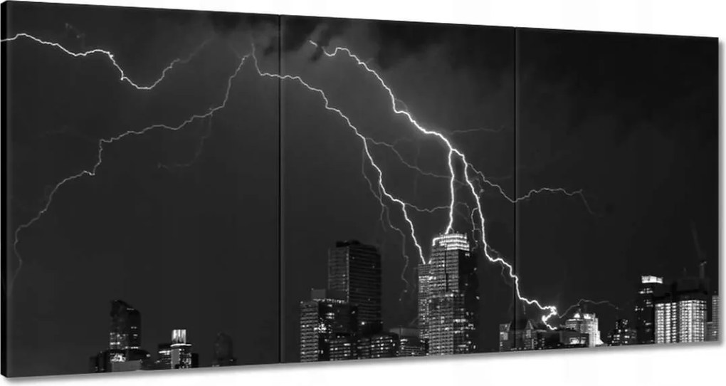 Festmények 180x90 Villámok New Yorkban