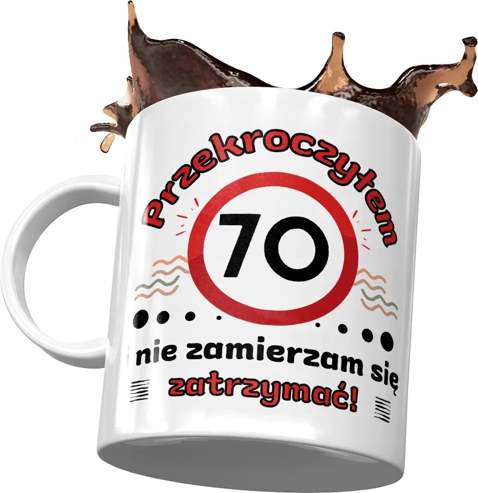 Születésnapi bögre 70 70-es 70-es évek Tökéletes Ajándék Nyomtatott Fotóval