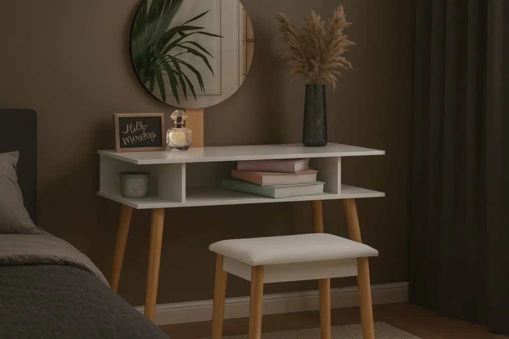 Ékszertartó szekrény tükörrel 41,5 x 36,5 x 147 cm