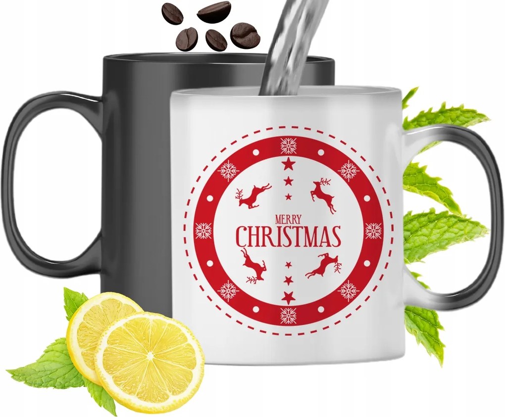 Mágikus Karácsonyi Színváltó Bögre fényképes nyomtatással