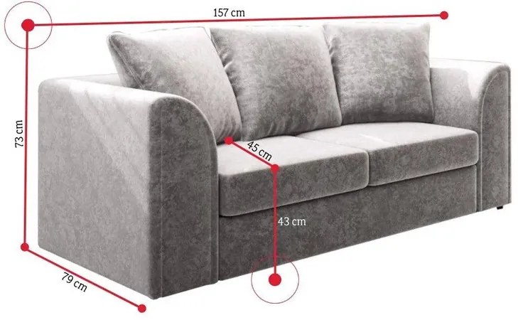 CLOE 3+2 Személyes Design Kanapé
