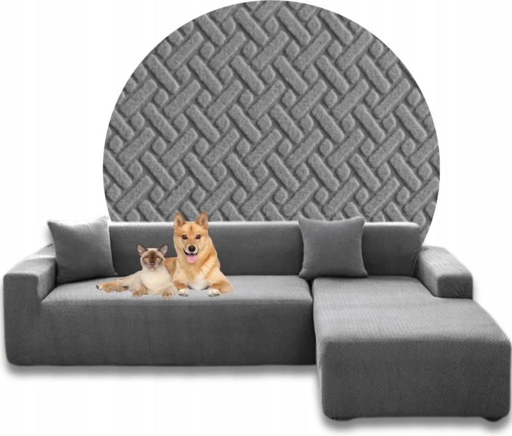 Sarok Huzat Kanapé Jacquard Halszálka Jobbos Prémium 2+2 Oeko-tex