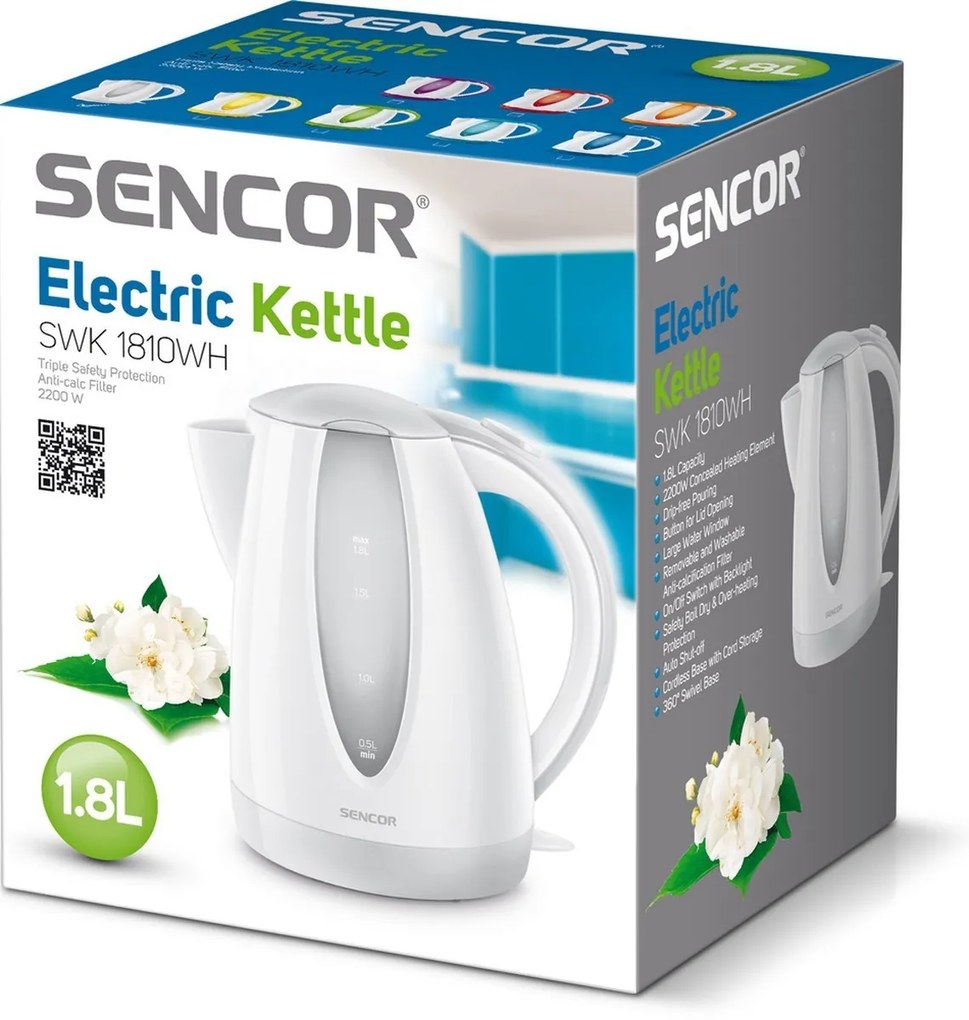 Sencor SWK 1810WH vízforraló, fehér