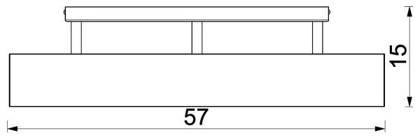 Felületre szerelhető csillár MAISON 3xGU10/8W/230V barna/tölgy