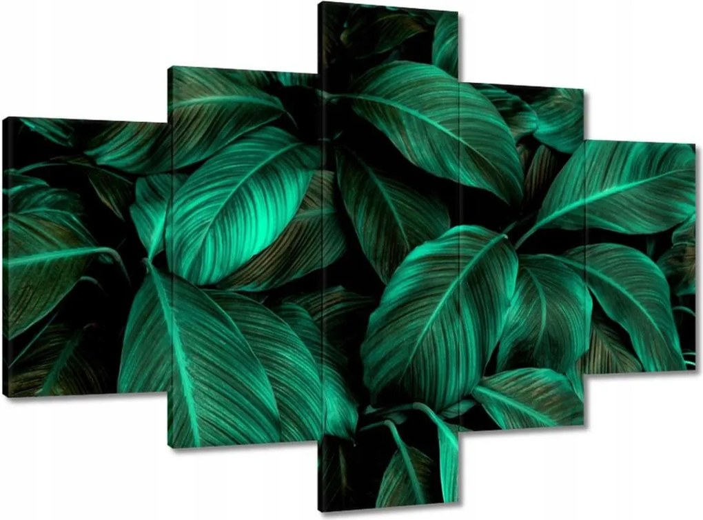 Vászonkép 100x70 Gyönyörű türkiz levelek