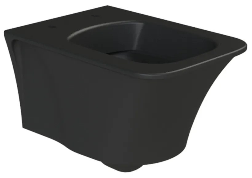 CeraStyle IBIZA fali WC - MATT FEKETE - rimless - perem nélküli