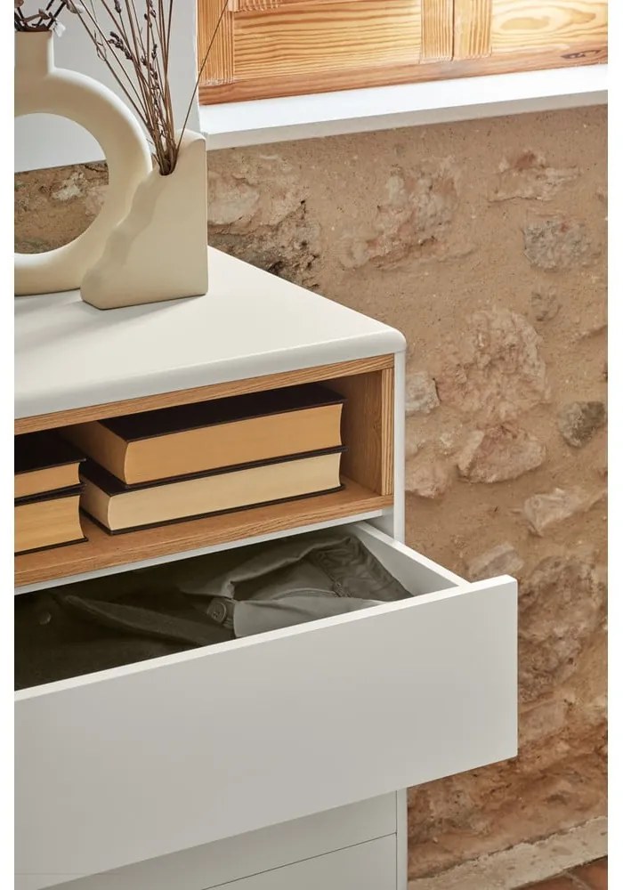 Krémszínű komód 120x90x40 cm Corvo – Teulat