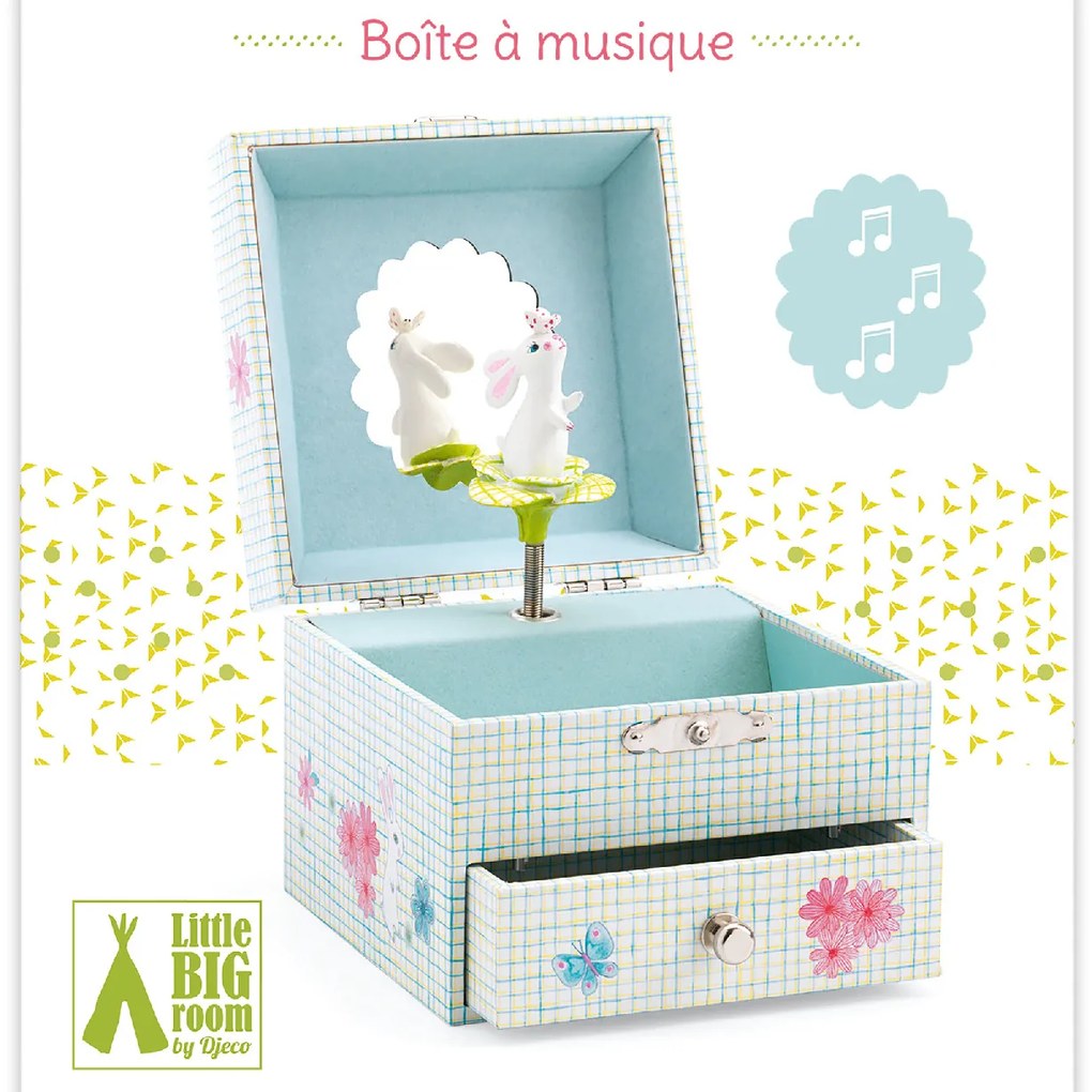 Zenélő ékszerdoboz - Cuki nyuszi - Sweet rabbit's song