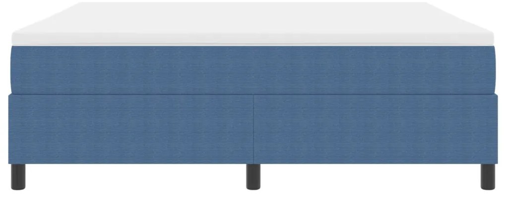 Box Spring Ágy matraccal Kék Super King Velúr Szövet