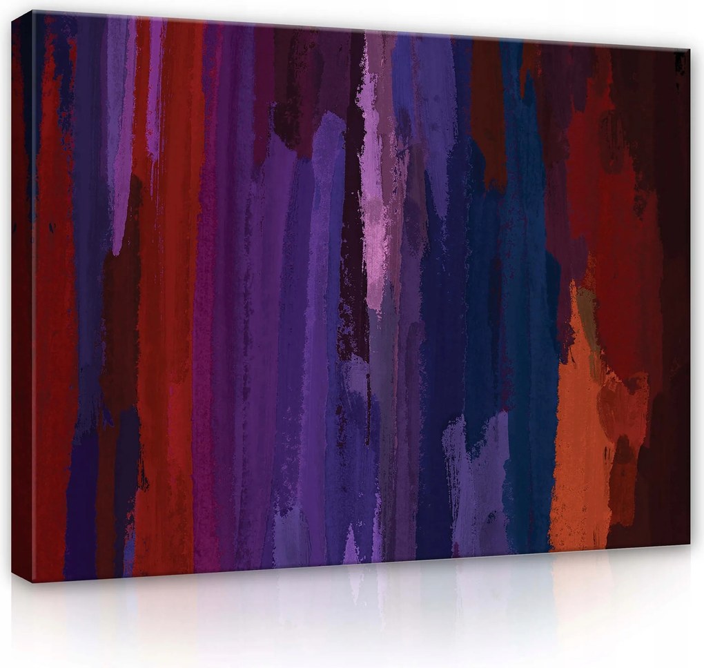 Vászonkép 80x60 Absztrakt szín textúra függőleges húzások intenzitás