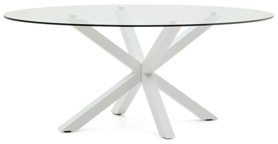 Étkezőasztal üveg asztallappal 100x200 cm Argo – Kave Home