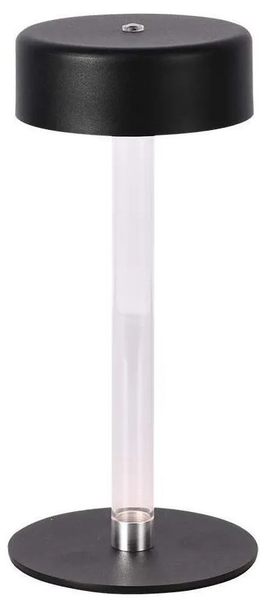 LED Dimmelhető újratölthető asztali lámpa LED/3W/5V 3000-6000K fekete