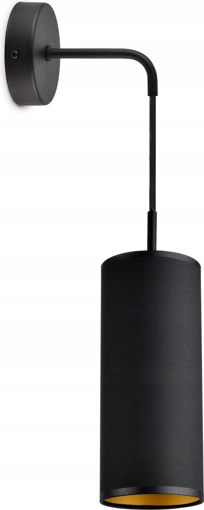 Fali lámpa Lámpabúra Fekete Led cső