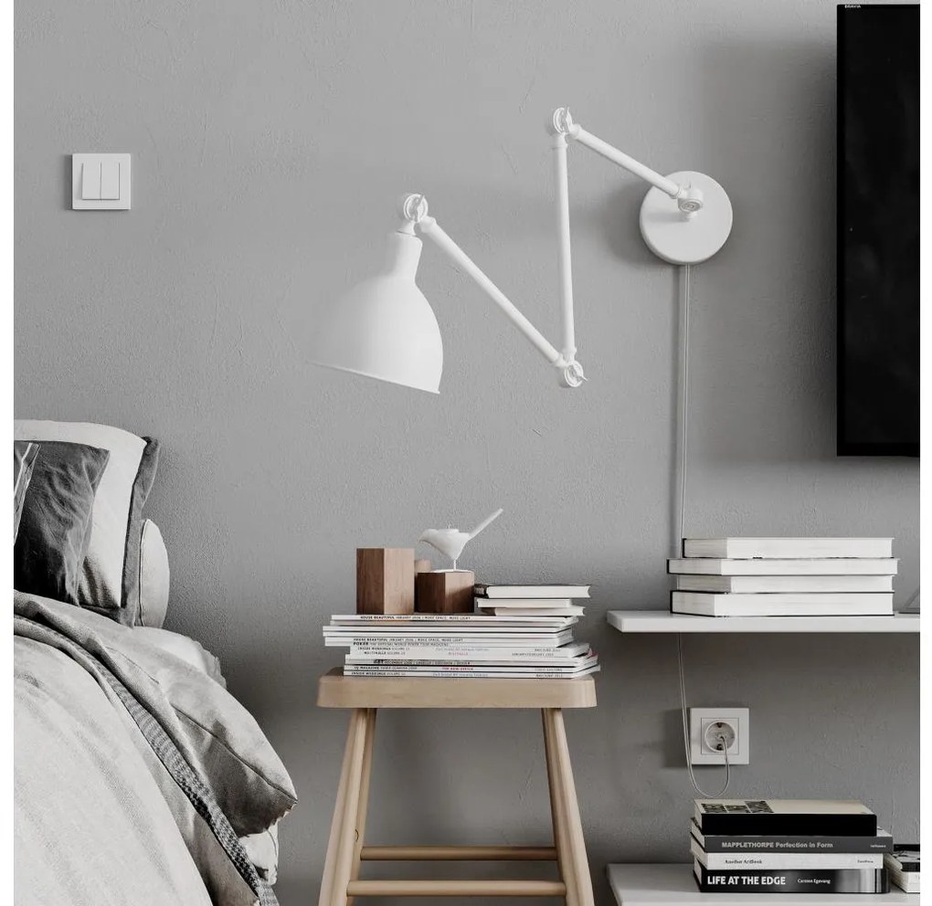 ByRydens 2827660-5007 - Dimmelhető fali lámpa BAZÁR 1xE27/5W/230V fehér