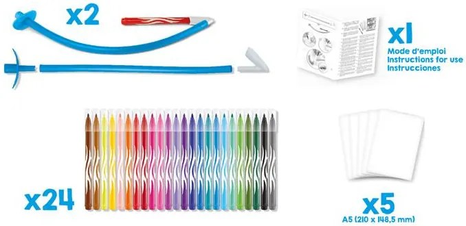 Fújós filctoll készlet, MAPED CREATIV, Blow pen Basic (IMAC846712)