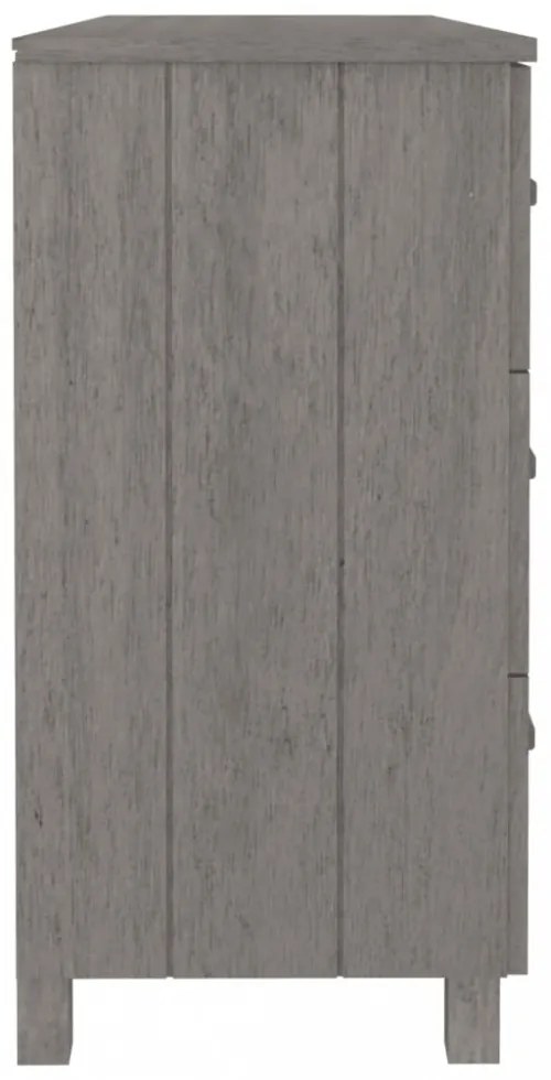 HAMAR világosszürke tömör fenyőfa tálalószekrény 113x40x80 cm