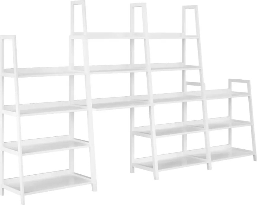 5 polcos állvány, fehér, REON TYP 3