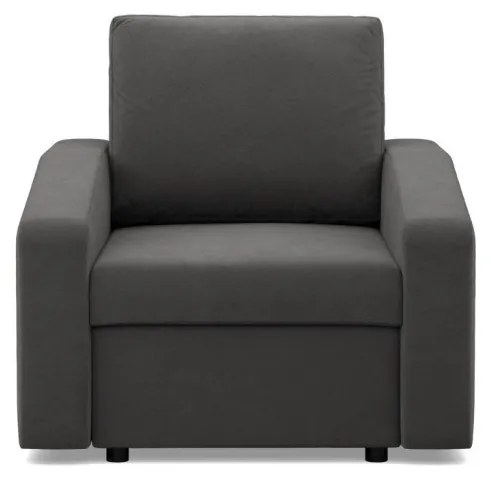 Zeus fotel, döntött kartámasz, szövet anyag, hab töltet, szürke