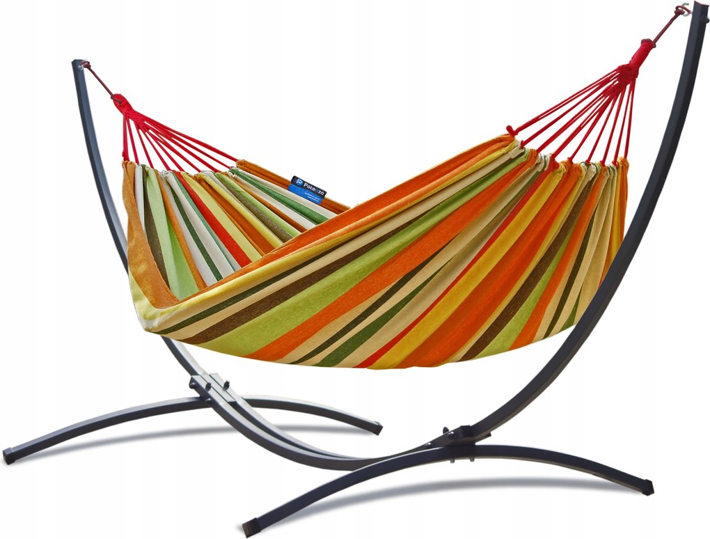 Függőágy acél vázzal Indela kerti szett klasszikus függőágy Potenza