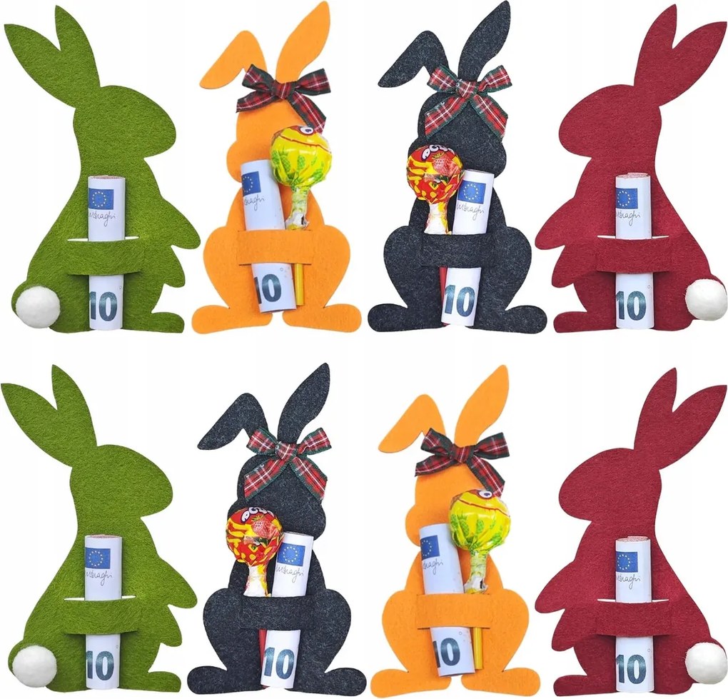 Húsvéti Nyuszi Ajándékcsomagolás Színes Dekoráció