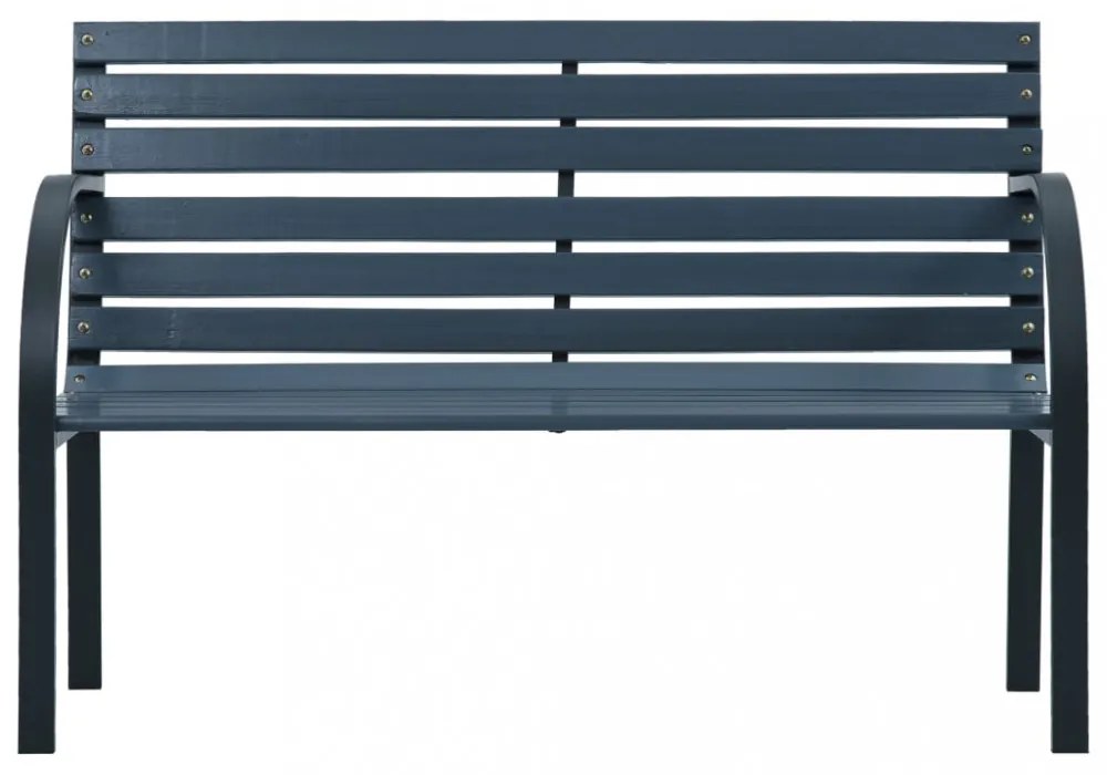 Szürke kerti fapad 120 cm