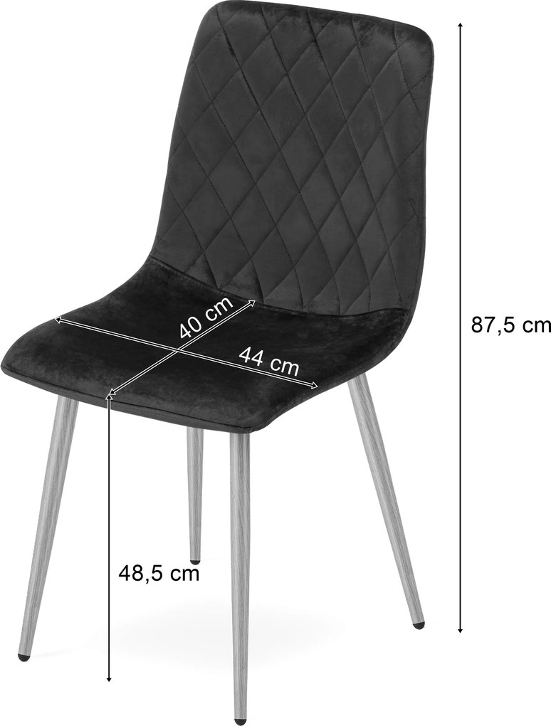 Barna bársonyszék TURIN