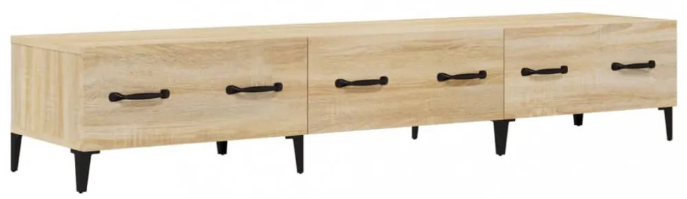 sonoma tölgy színű szerelt fa fali TV-szekrény 150x34,5x30 cm