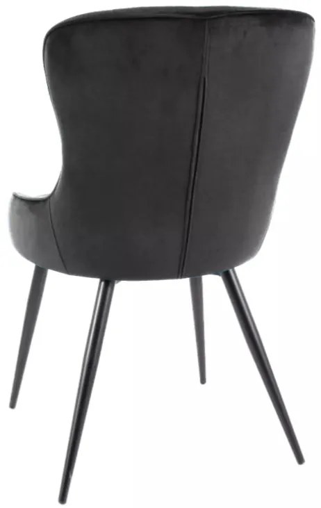 Lotus Velvet étkezőszék fekete